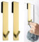 Cimown Set Di 2 Ganci Da Doccia In Acciaio,Ganci Per Vetro Doccia Per Accappatoio,Porta Asciugamani Bagno, Con Imbottitura Di Protezione (Oro)