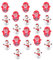 Toyvian 60St Becher für kinderspielzeug weihnachtssdeko weihnachtsteller the santa claus Schneemann-Tumbler- Desktop-Tumbler-Ornamente Heimdekorationen Plastik
