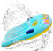 Schwimmbrett Bodyboard Aufblasbar, CIYIN Surfbrett Bodyboard mit Griffen, Schwimmhilfe Kinder, Aufblasbares Surfbrett für Strand, Wasserrutschbahn, Pool - 110 x 48cm (Blau)