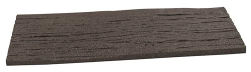 Trittstein 2 Stück, Gartenplatte Bahnschwelle, Gehwegplatte, Beetplatte, Laufplatte aus Gummi, 60 x 25 x 1,7 cm