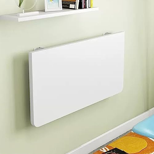 ZNGEPHAP Schwebender, an der Wand montierter Klapptisch zur Platzersparnis, 90 x 40 cm, Schreibtisch mit ausklappbarer Platte für Esszimmer, Arbeitszimmer, Küche, Balkon, herunterklappbarer Laptop-AR
