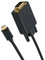 Uxsjakjsd Câble USB-C vers VGA Haute Performance - Convertisseur de Type C vers D-Sub 15 Broches pour Connecter Les Appareils USB 3.1 à des Moniteurs, des Projecteurs ou des Téléviseurs