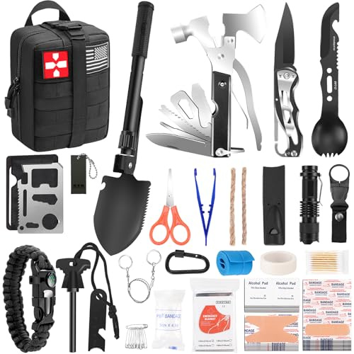 Geschenke für Mann, Vater, Ehemann, 12-teiliges Überlebens-Erste-Hilfe-Set