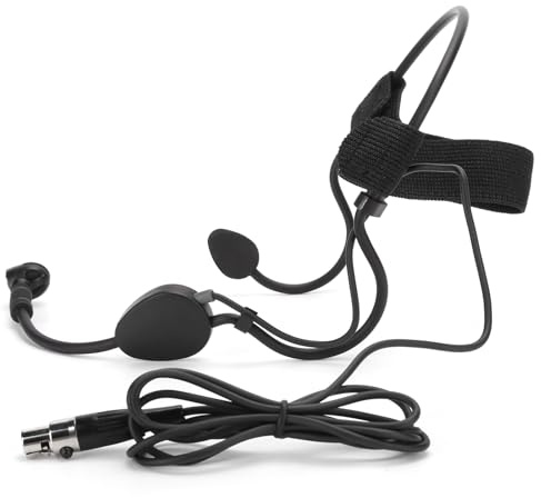 EIMSOAH Mini Microfono a Condensatore Ad Archetto per Trasmettitore di Wireless, Ideale per Performance di Karaoke, Adatto per Insegnanti e Guide, Materiale Metallo+ABS