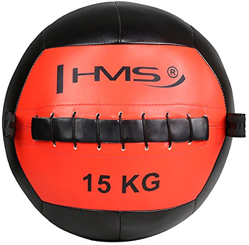 HMS Unisex Gymnastikball 17-41-030, Rot/Schwarz, One Size, 5907695518320