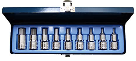 Signet 1/2 Drive Hex Socket Set 4-17mm 9 Pc S23899 Professional Quality Tools