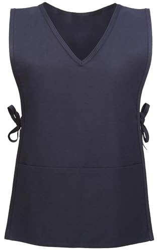 Fame Fabrics 81084 F56XL Xlarge V-Neck Cobbler Apron, Navy