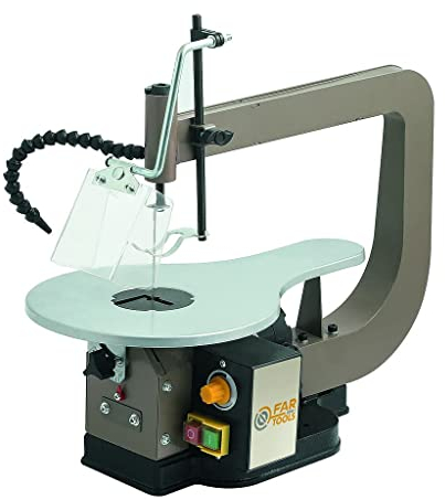 Fartools One - Scie à chantourner 120W table métal 415x250mm inclinable 45°, vitesse variable 400-1600tr/min, capacité coupe 330x70mm