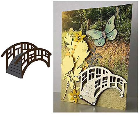 Gemini_mall Stanzformen für Kartenherstellung, Brücke Metall Stanzformen DIY Scrapbooking Papier Karten Fotoalbum Dekor Kunst Handwerk Prägeschablone Stanzschablone Geschenke