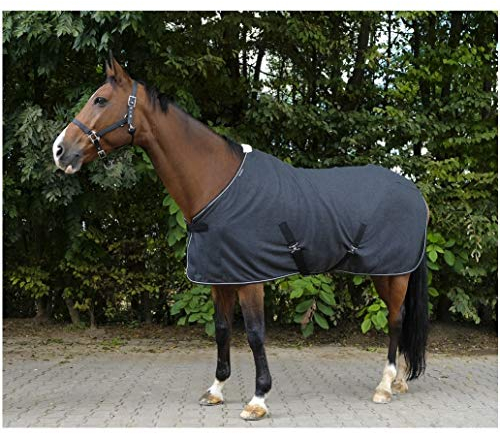 Abschwitzdecke CHINÉ EquiTheme meliert grau 135cm