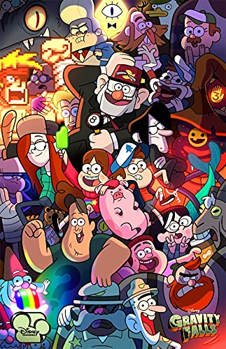 Tainsi ASHER Gift - Póster de anime Gravity Falls LS-124 - Póster mate sin marco, 28 x 43 cm