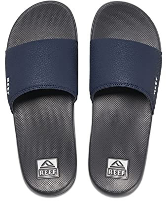 Reef Mens Sandals, One Slide, Navy/White, UK 11