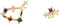 PDPAOLA - Ohrringe Steinbock - 925er Sterlingsilber 18k Vergoldung - Damenschmuck