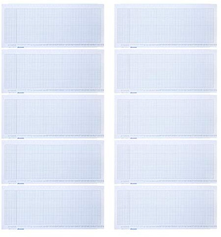 10 Blatt Strickmaschinenkarte 24 Stichkarten Lochvorrichtung für Strickmaschinen Lochkarten DIY Pullover Handwerkszubehör, 32,1 x 14 cm pro Blatt