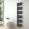 S'AFIELINA Design Badheizkörper Handtuchheizkörper Anthrazit Flach Paneel Seitenanschlusss 1599x400mm Heizkörper für Bad Handtuchtrockner 718 Watt