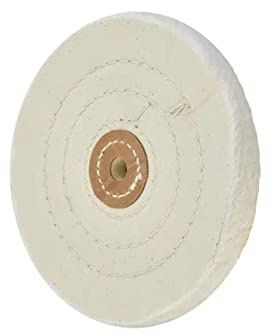 Weiße Polierscheiben, 125 mm, kleines Loch, 3 mm, spiralförmig, doppelt genäht, poliert, Schleifmaschine, Polierpads, Schleifpads für Metall, Aluminium, Edelstahl, Schmuck, Holz, Kunststoff, Glas