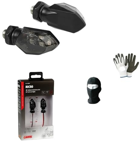 KOMPATIBEL MIT Honda FMX 650 Paar ZUGELASSENER LED-Blinker FÜR MOTORRÄDER 12V SCHWARZER Blinker MIT GETÖNTER LINSE UND ORANGEFARBENEM LICHT 35X18MM
