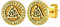 FaithHeart goldener Wikinger Valknut Ohrstecker Punk Viking Rune Ohrstecker Nordischer Ohrschmuck mit Geschenkebox für Weihnachten Geburtstag