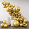 SANERYI Gold Ballons Metallic Girlande Set 100 StüCk Verschiedene GrößEn Latex Luftballons Goldene Metallballon für Geburtstag Hochzeit Graduierung Party Deko (18 10 5 Zoll)