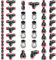 Pronese 48 Stück Schnellspanner Kunststoff Pneumatische Luftleitungs-Armaturen, 8 mm Gerade/Winkel/T/Y Druckverbinder, G1/4 8 mm, G1/8 8 mm Push to Connect Fittings Kit