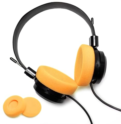 Voarmaks Ohrpolster aus Schaumstoff, kompatibel mit Sennheiser HD414 Grado SR60 SR60i SR80 SR80i SR80e SR125 SR225 SR325 SR SRI RS Serie PS1000 GS1000 Kopfhörer (Orange)