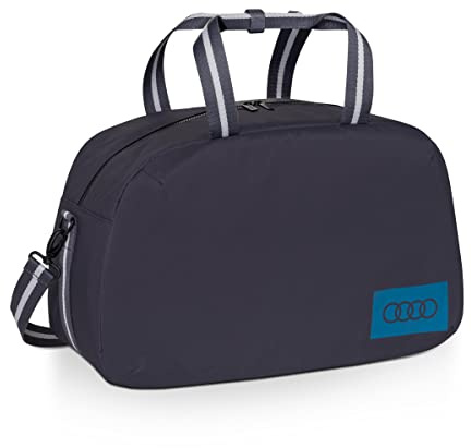Audi 3152300100 Freizeittasche Tasche Weekender Tragetasche Leasure Bag, mit Audi Ringe Logo, grau
