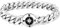 KRKC&CO 12mm Panzerarmband Herren, Panzerkette mit Beschichtung, breite dicke Cuban Armband mit Kompass Verschluss, Wikinger Edelstahl Hip Hop Biker Schmuck Geschenk für Männer Jungen [Länge 20,3cm]