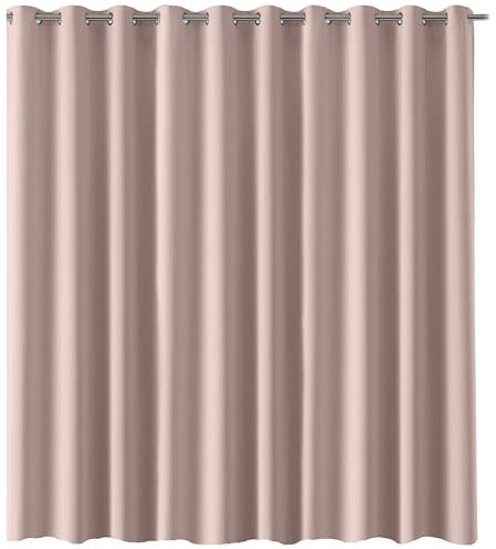 Cleanlevel EST 2016 Vorhänge Vorhang Gardine Verdunkelungsvorhang Vorhang Gardinen Übergröße mit Ösen Ösengardine Thermovorhang Blickdicht 300cm (B) x 245 (L) (Altrosa Öse)