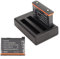 2 X 1800 MAh Batterie de Caméra d'action Rechargeable avec Chargeur USB 3 Emplacements, Batterie au Lithium Polymère Rechargeable avec Chargeur Compatible pour X3