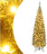 SPOTRAVEL 5FT/6FT Slim Pencil Christmas Tree, Pre-lit Festival Xmas Tree with Foldable Metal Stand, 296/390 Branch Tips & 150/180 Warm LED Lights, Decoration Xmas Tree for Home Office School (5FT)