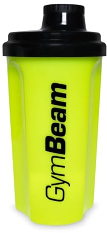 GymBeam Shaker per Proteine Premium, 700ml, con Coperchio Filettato, Adatto per Lavastoviglie, Microonde e Frigorifero, Shaker Palestra, Non Contiene BPA e DEHP