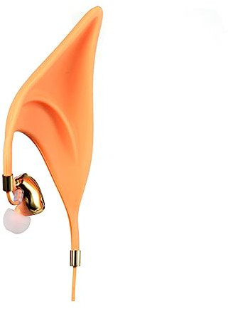 BESTonZON Feenohren Ohrhörer Kopfhörer Cosplay-Headset Für Erwachsene Mädchen Jungen Mit Mikrofon -Klinke Silikon-ohrkappen Kompatibel