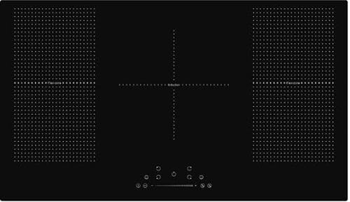 Cata ICONFLEX90F 90cm Flex Zone Induction Hob - Black