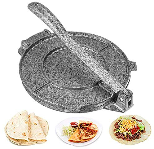 Aluminum Alloy Tortilla Press Manual Easy Demoulding Corn Tortilla Maker Dough Pressing Tool for Tortillas Biscuits Grilled Meats Pies 6.5in Diameter