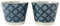 Mino ware Japanese Pottery Pair Sobachoko Tea Cup made in Japan (Japan Import) STY009 (Cloisonne)