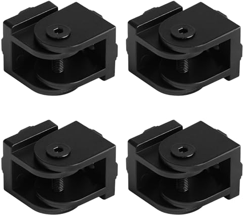 4 Stück Winkelverbinder Einstellbarer Gelenk für 3030 Aluprofil,8mm Schlitz Gelenkverbinder,180 °Drehbar Flexibler Scharnier für Eu-Standard Aluminium Extrusion Profil 3D Druckerteile DIY-Projekt