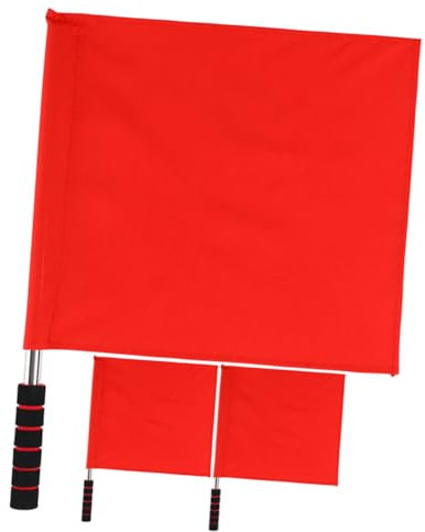Anneome 3stücke Signalflaggen Wehend Für Rennen Fußballflagge Rennflagge Handzeichenflagge Schiedsrichterflagge Verkehrsflagge Dirigierflagge Signalflagge Spielschiedsrichterflagge Kommand