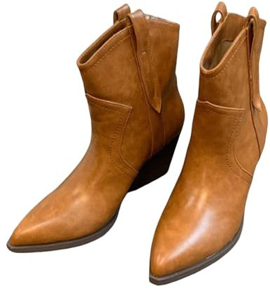 Generisch 5 euro artikelStiefeletten Damen Casual Langschaft Boots Winterschuhe Damen Chelsea Mit Rutschfest Sohle Casual Spitze Zehe Klobiger B damen sneaker sale