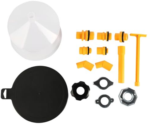 VOANZO 15PCS Radiator Funnel Fill Kit Spill Proof Coolant Filling Funnel Set for Radiator Coolant Refilling Cooling System No Spill Bleeder Tool