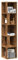 Rantry Eckschrank aus antikem Holz, 33 x 33 x 165 cm, aus Spanplatte, Sideboard, Küchenschrank, Aufbewahrungsschrank für Wohnzimmer, Büro, Möbel