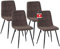 Albatros Esszimmerstuhl Bora mit Cord Bezug, 4er Set Braun, stilvolles Vintage Design, belastbar mit 110Kg, Polsterstuhl - Moderner Küchenstuhl, Stuhl Esszimmer oder Esstisch Stuhl
