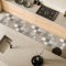 Comart - Tappeto Cucina Austin - Impermeabile - Antiscivolo - Antimacchia - Lavabile in Lavatrice - Passatoia in Poliestere - per Corridoio e Cucina - Made in Italy - Cementine Grigie - 50x270 cm