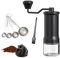 SDKZBFC Manual Coffee Grinder, Hand Coffee Grinder, Manual Adjustable for Fine/Coarse Grinding with Cleaning Brush and Spoon for Espresso, Pour Over, French Press and Mocha Jug