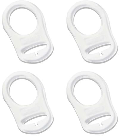 6 Pcs Dummy Clip Adapte for Clip, Silicone Dummy Clips Adapter, Baby Dummy Pacifier Holder Clip for Button-Style Pacifier/re-usable
