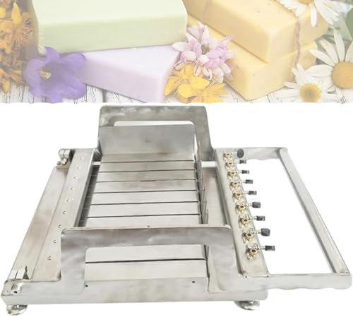 LHQYA Machine Manuelle À Couper Le Savon 15mm/20mm/25mm/30mm, Machine À Couper Le Savon, Serrage Réglable, Table De Coupe 300 * 180mm, pour Le Savon, Le Fromage, Le Beurre, Le Gâteau, Le Pain