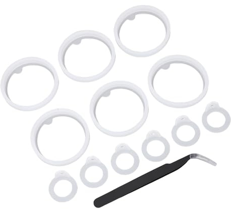 ZASCHMOY Water Bottle Lid Gasket Replacement 12 Pcs Premium Silicone O Rings for Actives 18oz 24oz 32oz 40oz Proof Sealing Ring Parts with Tweezers