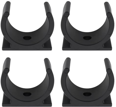JDCMEI 4 Pcs Vacuum Hose Wall Mount Compatible with Henry Hetty, Compact Structure Vacuum Wall Mount Bracket, Vacuum Cleaner Hose Clip, 38mm Fixing Clip Cable Management Bracket for Wall Storage