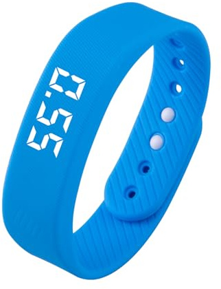 Jvjggag Silent Alarm Wristband - Vibrating Clock Watch for Daily Routine | Comfortable Silicone with Adjustable Strap, Wearable Sleep Aid Device, Portable Time Reminder for Students Travel