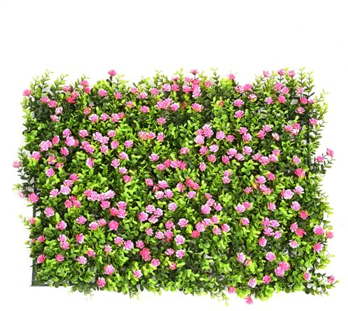 Rotoli di artificiale da parete – Parete di piante di eucalipto finto | Pannelli decorativi per prato e recinzione da giardino per paesaggistica esterna, balcone, verde interno o sfondi per