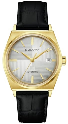 Bulova Herrenuhr Automatik Frank Sinatra Schwarz/Goldfarben 97B243